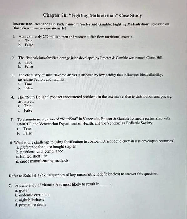 SOLVED Approximately 250 million men and women suffer from nutritional