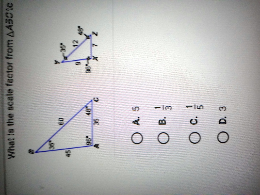 Solved What Is The Scale Factor From Abc To Xyz 1 1 1 3 2 1 E Mw 0