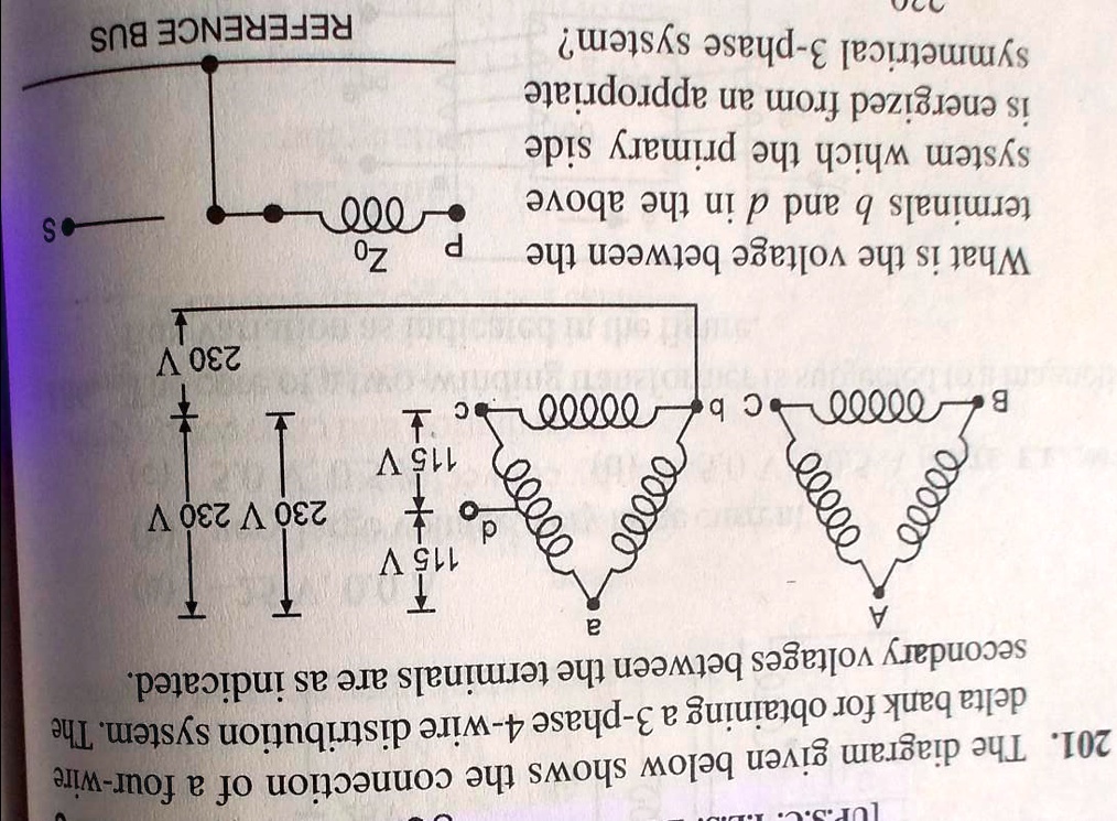SOLVED: The diagram given below shows the connection of a four-wire ...