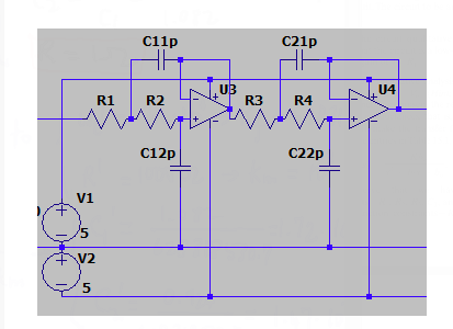 SOLVED: you are to design a 4th order Butterworth low pass filter at fc ...