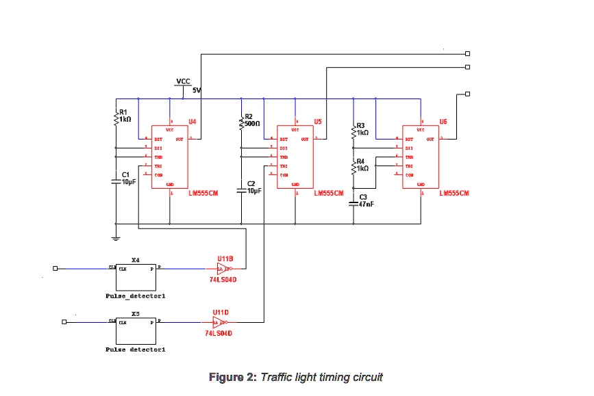 SOLVED: The timing circuit for the traffic light controller is shown in ...