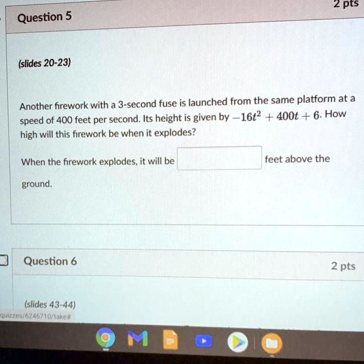 SOLVED: 'Please help me thank you 2 pts Question 5 (slides 20-23 ...