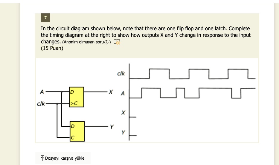 SOLVED: In the circuit diagram shown below, note that there is one flip ...