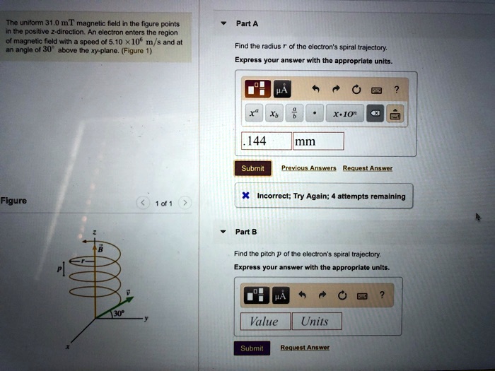 SOLVED The uniform 31.0 m field in the figure points in the