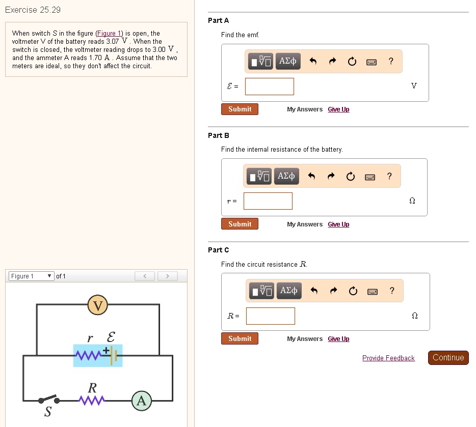 SOLVED Exercise 25.29 Part A When switch S in the figure (Figure IS