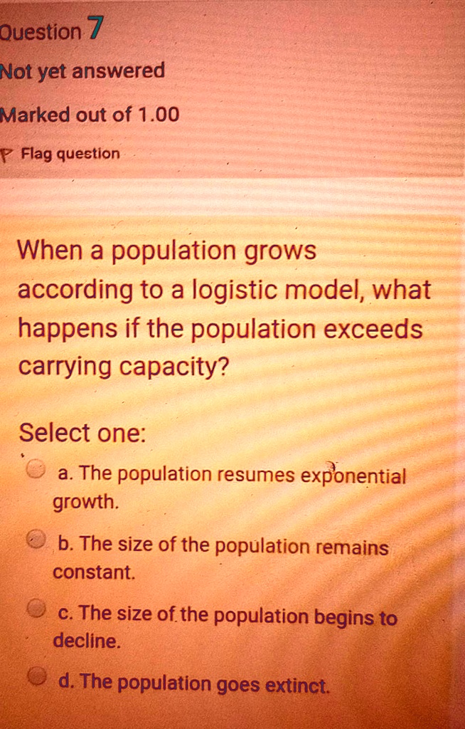 SOLVED: Question 7 Not yet answered Marked out of 1.00 Flagged question ...