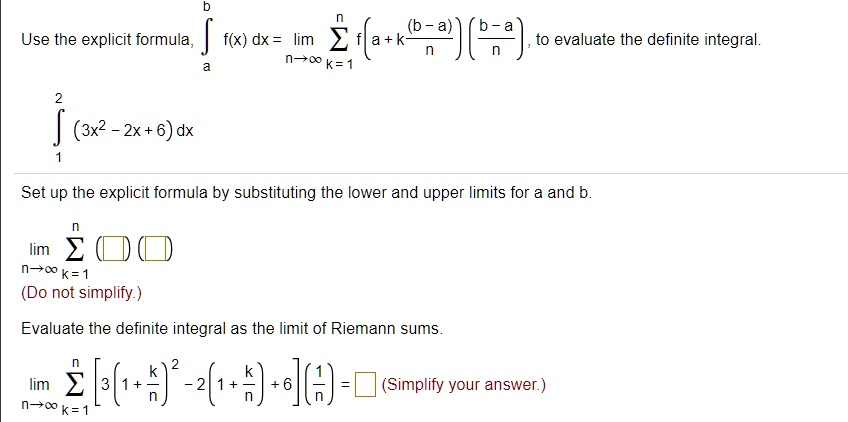 use the explicit formula dx lim 2k62tn2 to evaluate the