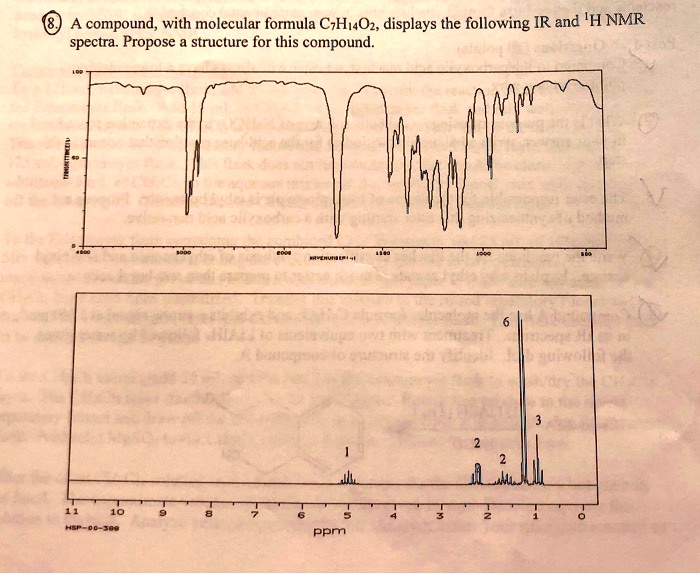 Solved A Compound With Molecular Formula Czh Oz Displays The