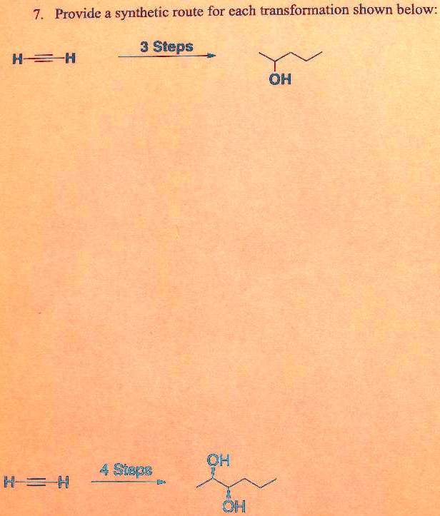Transformations Route SOLVED: Provide a synthetic route for each transformation shown below ...