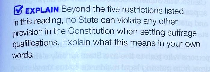 SOLVED: EXPLAIN Beyond the five restrictions listed in words.ra.