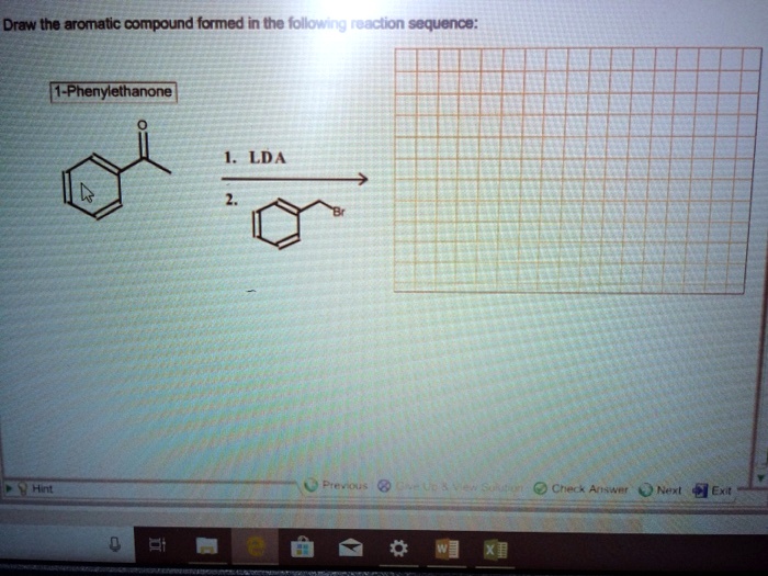 SOLVED Draw the aromatic compound formed in the following reaction