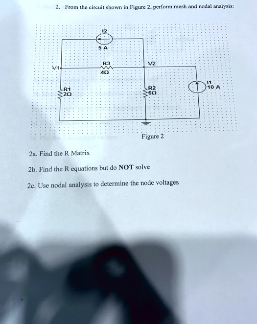 VIDEO solution: From the circuit shown in Figure 2, perform mesh and ...