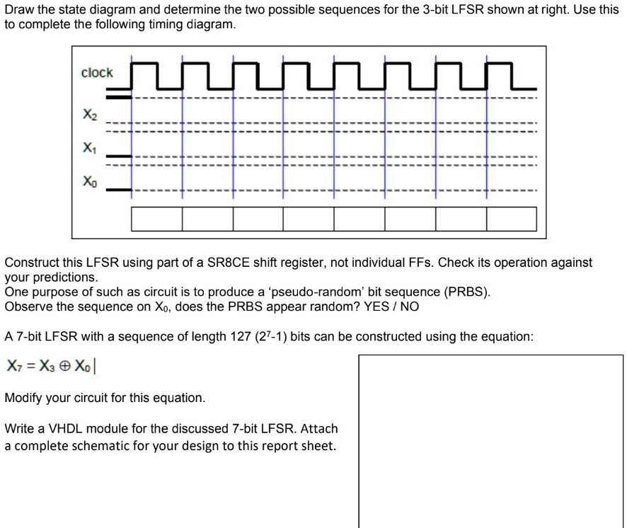 SOLVED: Draw The State Diagram And Determine The Two Possible Sequences ...