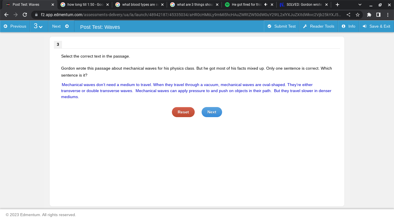 3 Select the correct text in the passage. Gordon wrote this passage