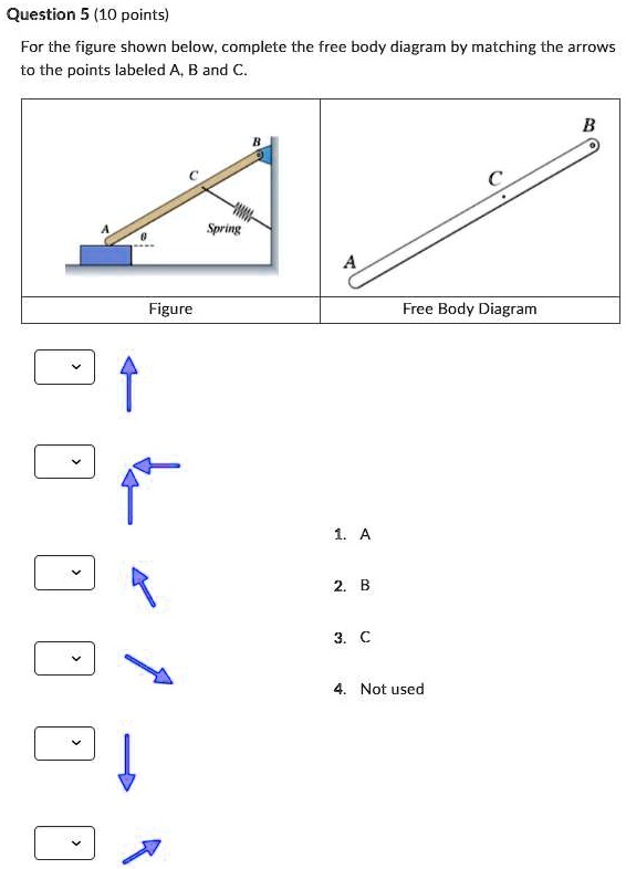SOLVED: Question 5(10 points) For the figure shown below,complete the ...