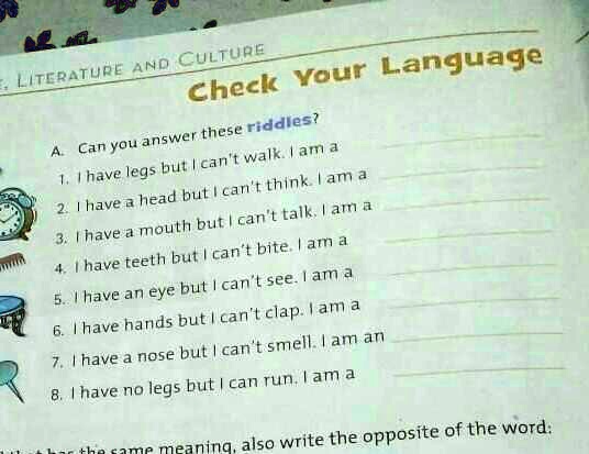 Dnuorg Check Riddle SOLVED: Please answer this question: CULTURE AND LANGUAGE LITERATURE ...