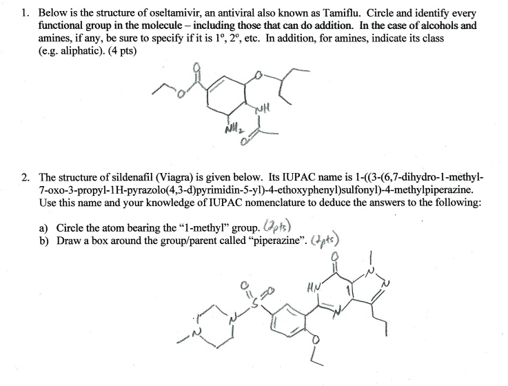 SOLVED Below is the structure of oseltamivir; an antiviral also known