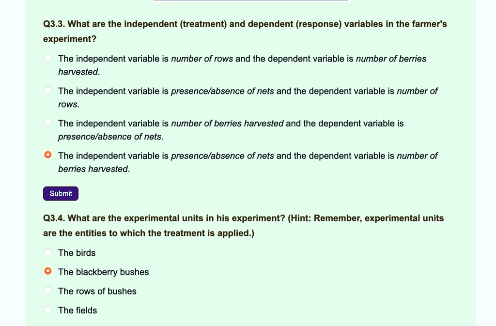 independent variable in a fertilizer experiment