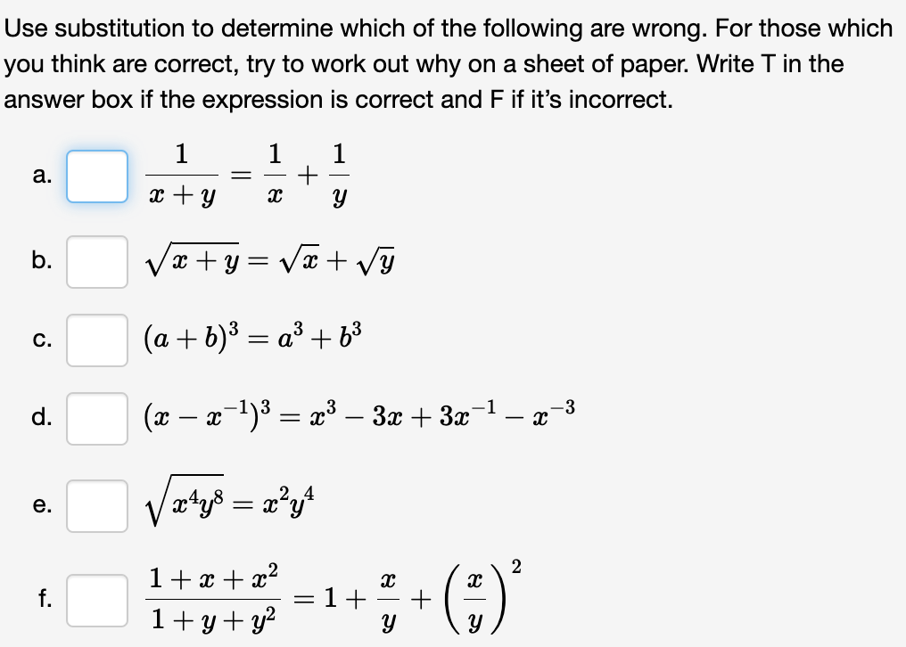 Solved 1. Which of the following is incorrect? (a) the