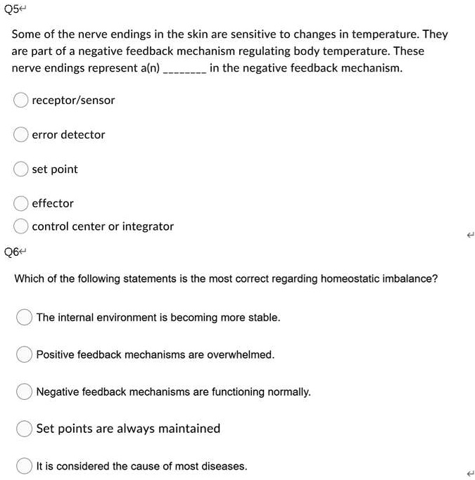 SOLVED Some of the nerve endings in the skin are sensitive to changes