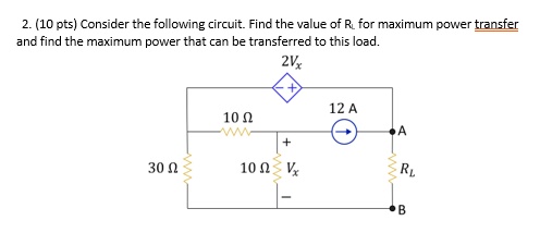 SOLVED: Consider the following circuit. Find the value of RL for ...