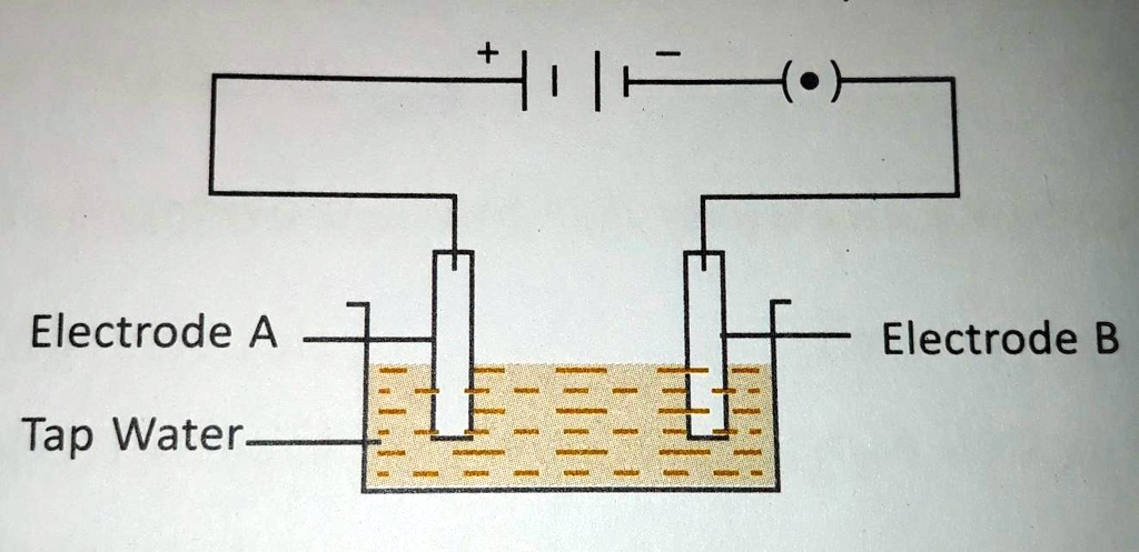 SOLVED: An Electrode 'A' Is Connected To The Positive Terminal While ...