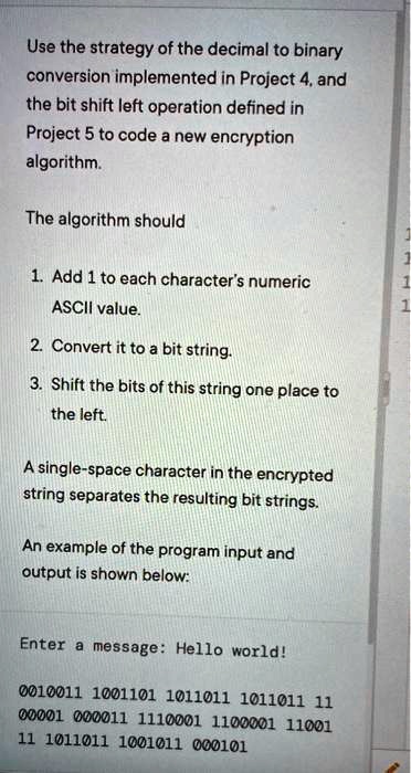 SOLVED: Use the strategy of the decimal to binary conversion ...