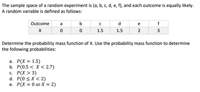 random experiment and random variable