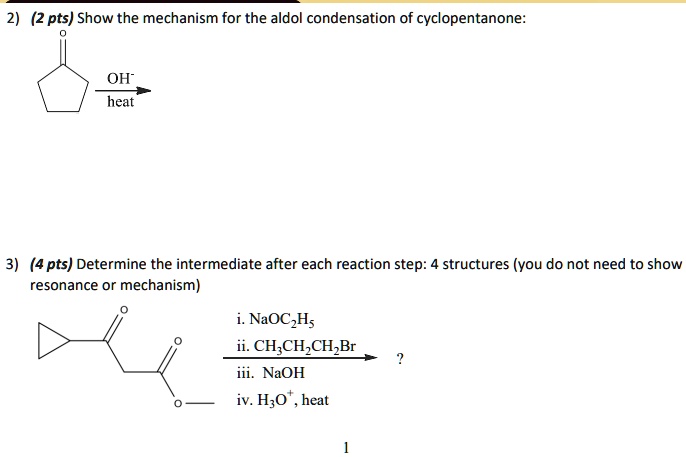 cyclopentanone   naoh