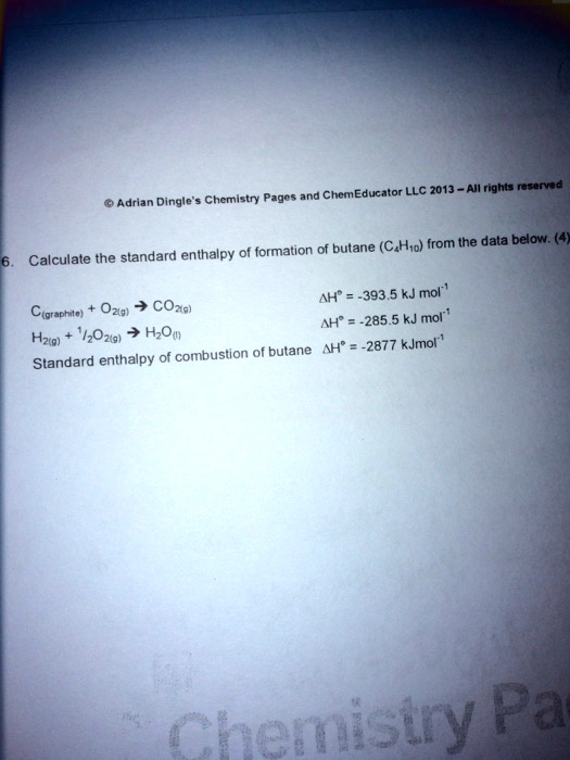SOLVED ChemEducator LLC 2013 All rights resenvad Adrian Dingle