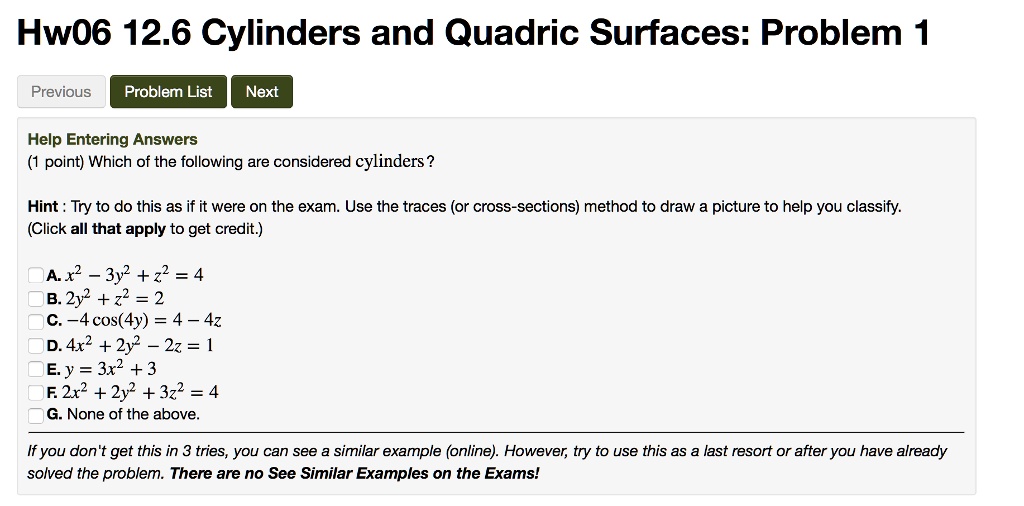 anyone has a good summary of quadric surfaces? : r/learnmath