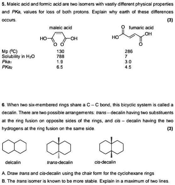 VIDEO solution: 5 . Maleic acid and formic acid are two isomers with ...