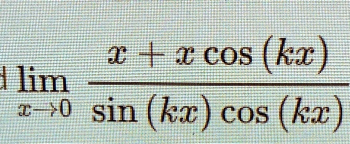 Solved X Cos Kx 1 Lim Bo Sin Kx Cos Kz