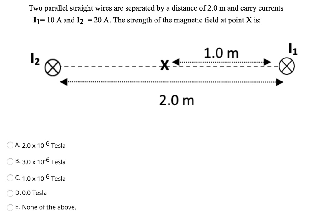 solved-two-parallel-straight-wires-are-separated-by-a-distance-of-2-0