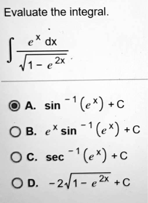 Integral Of E X 2x