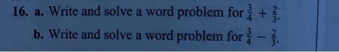 16 a8 write and solve a word problem for 1 b write and solve word problem for 98454