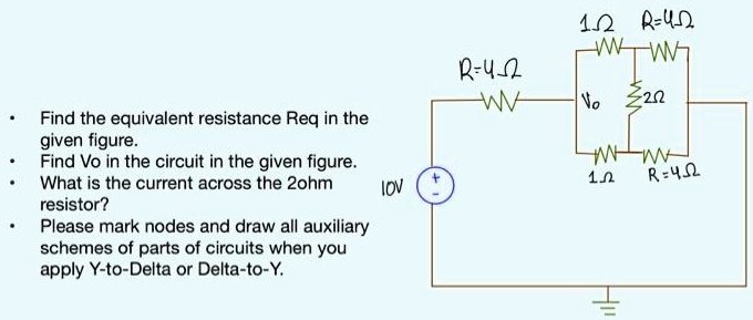 Find the equivalent resistance Req in the given figure. Find...