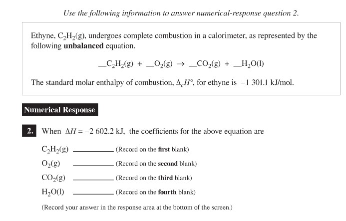 SOLVED: Use the following information to answer numerical-response ...