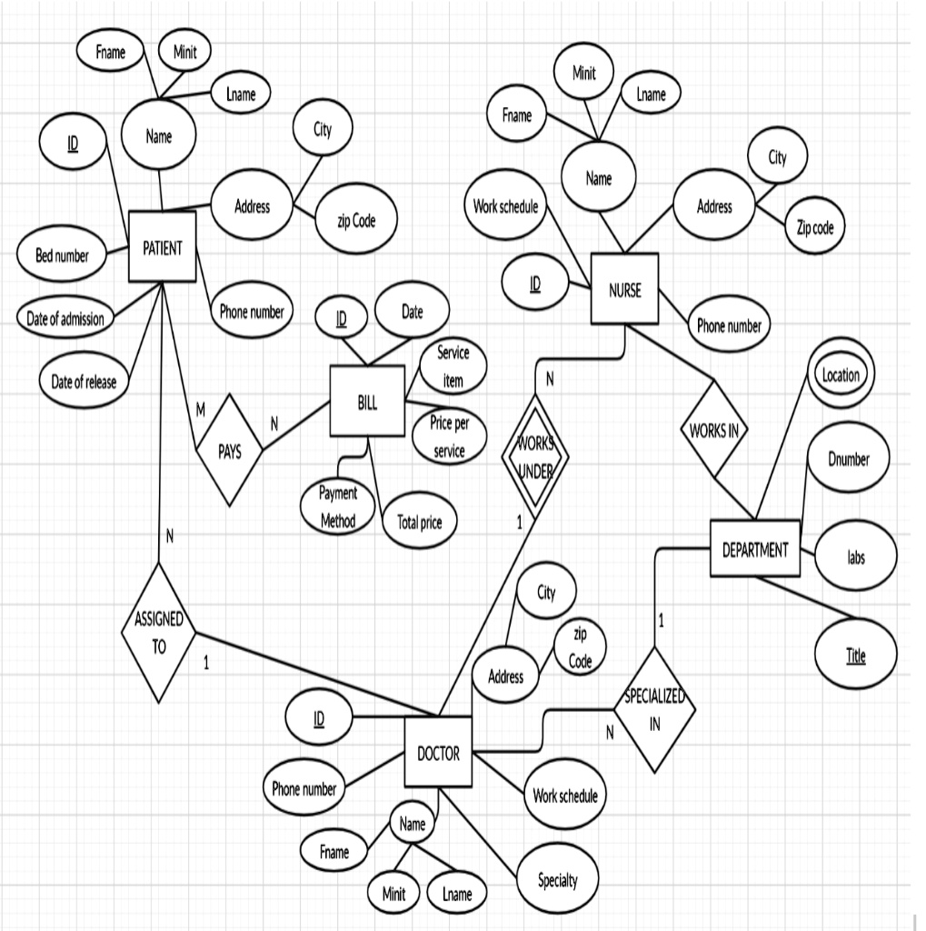 SOLVED: Map the conceptual schema from the ER diagram attached into a ...