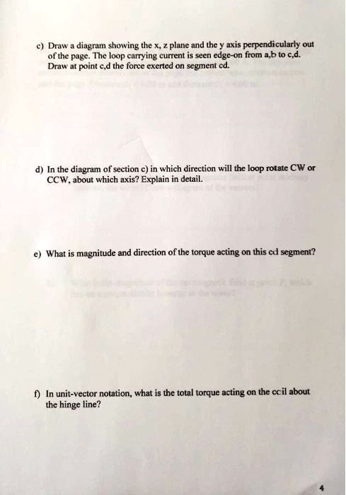 draw diagram showing the plane and the axis perpendicularly of the page
