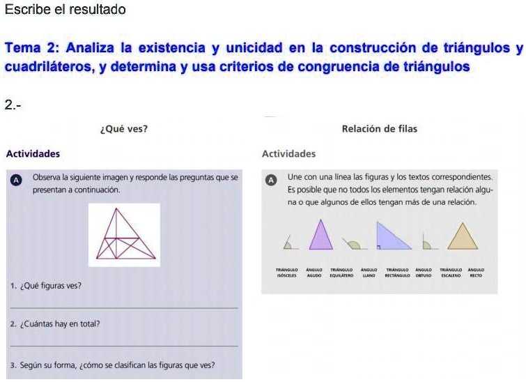 SOLVED: emmmm ayuda no entendí Escribe el resultado Tema 2: Analiza la