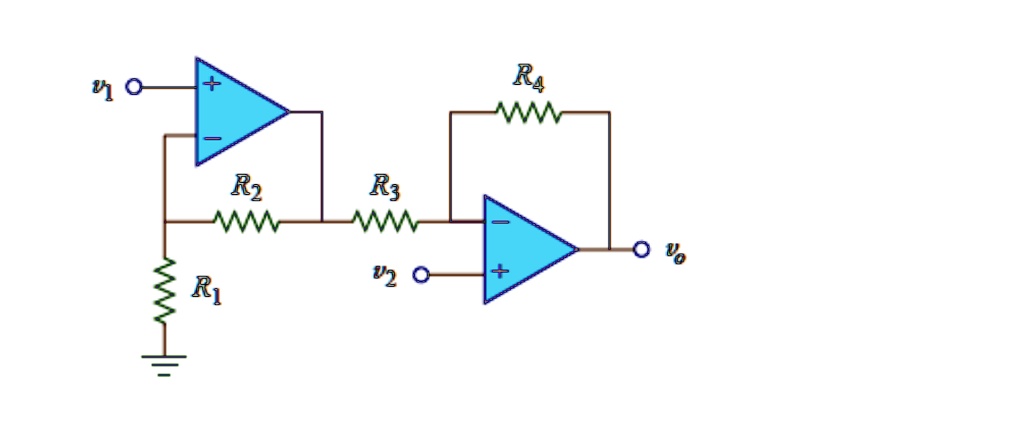 v1 ∘ + Op-Amp - R2 R3 Op-Amp + ∘ vo R1 R4