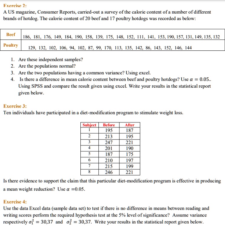 statistical report writing