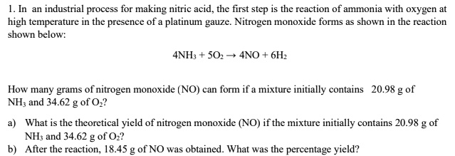 solved-inan-industrial-process-for-making-nitric-acid-the-first-step