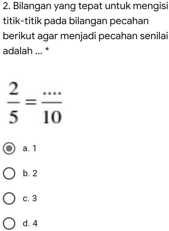 Solved Tolong Jawab Ya Manteman 2 Bilangan Yang Tepat Untuk Mengisi