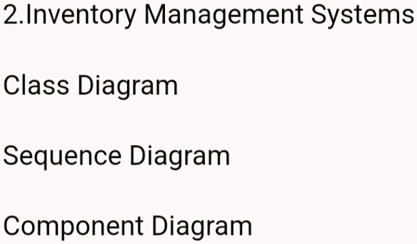 2.Inventory Management Systems Class Diagram Sequence Diagram Component ...