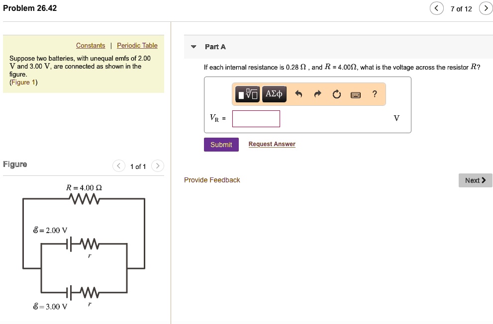 SOLVED: Problem 26.42 7 of 12 Constants I Periodic Table Part A Suppose ...