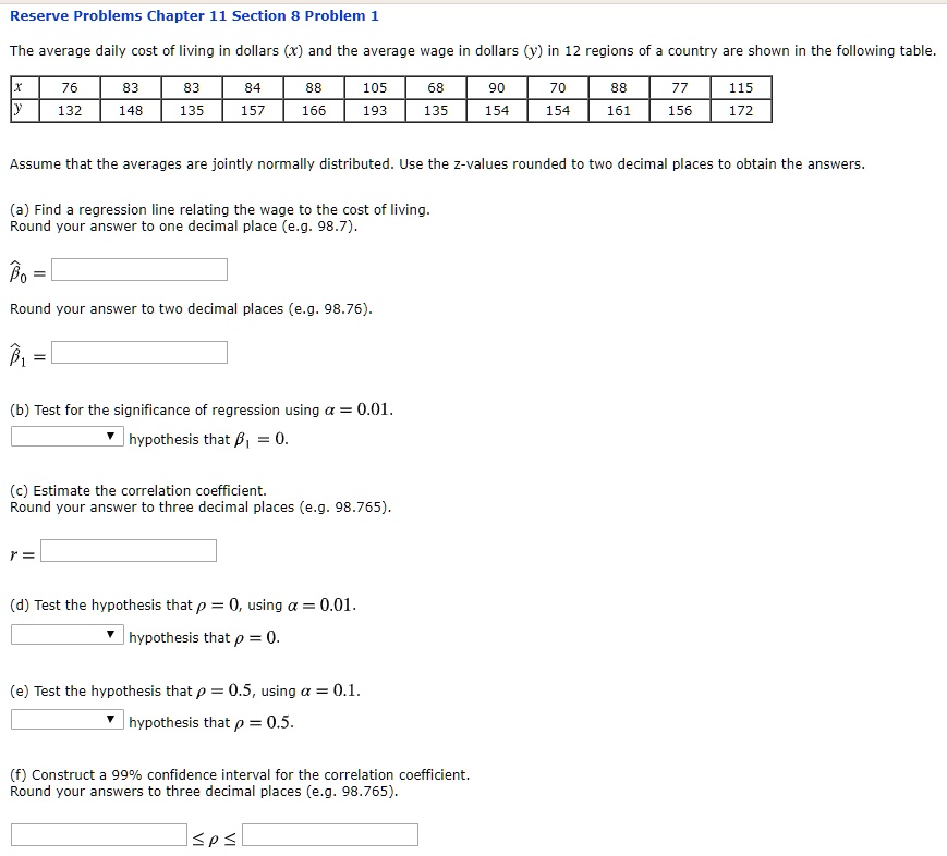Reserve Problems Chapter 11 Section 8 Problem The average daily cost of ...