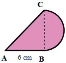 C
A 6 cm B