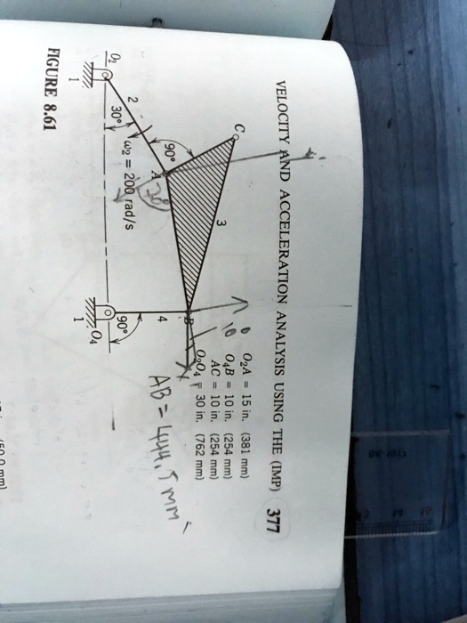 SOLVED: Using vector analysis to calculate Vc, angular velocity 3, and ...